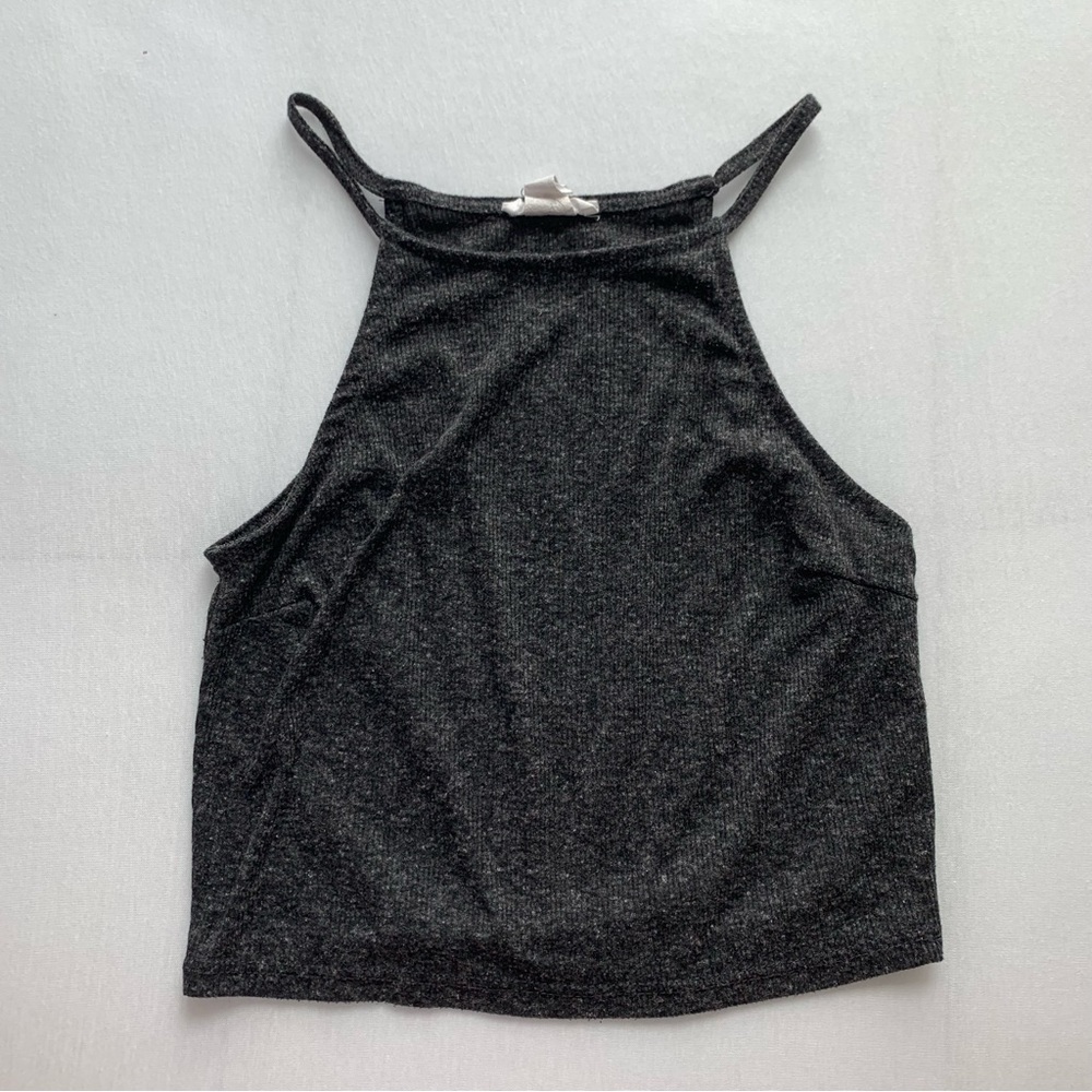 cropped halter tank top